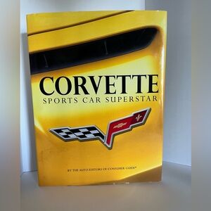 Corvette Sports Car Superstar Collectors Book - Yellow Cover, big hardback
